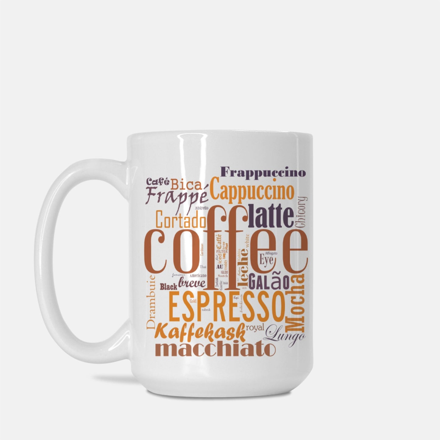 Global Brew Explorer: Coffee Names Around the World Mug